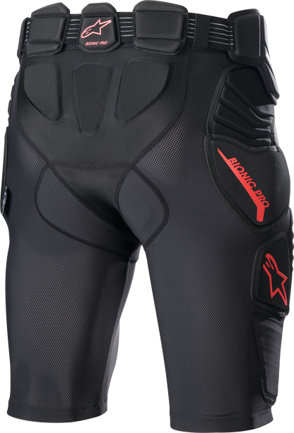 ALPINESTARS Bionic Pro Protection Shorts - Black/Red - Medium 6507523-13-M