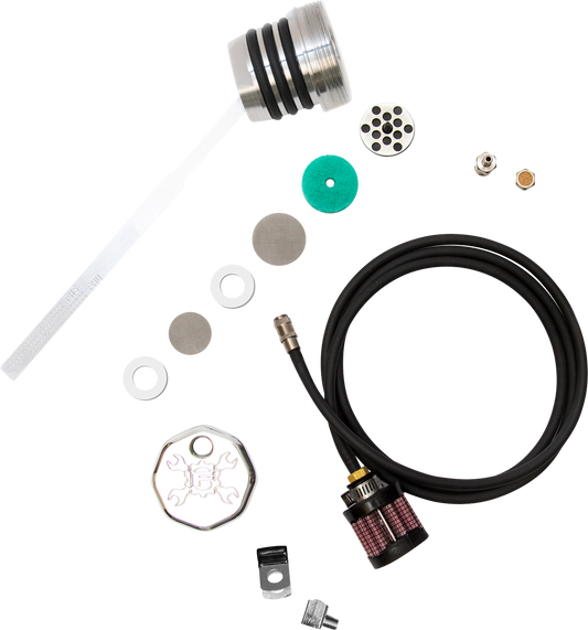 FEULING PARTS Vented Dipstick - Polished - Dyna 3093