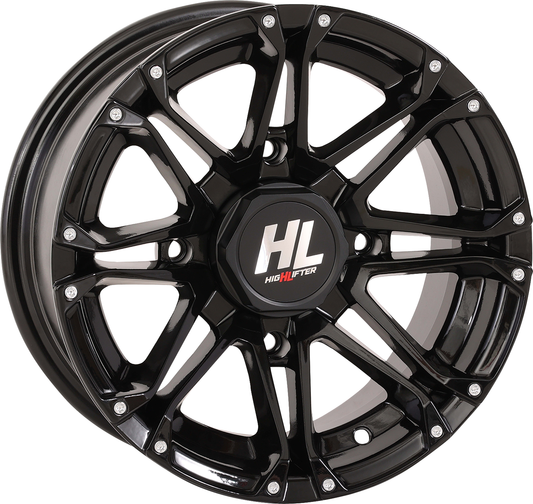 HIGH LIFTER HL3 Rear Gloss Black 14x7 Wheel with Multi-Spoke Design and Factory Valve Stem