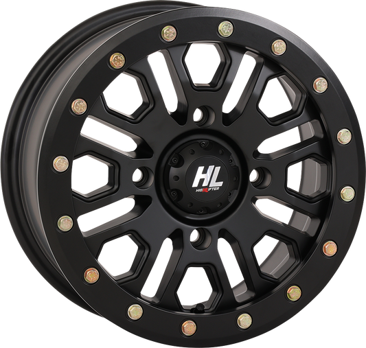 High Lifter HL23 Beadlock Wheel - 14x7 Matte Black for Front and Rear Vehicles
