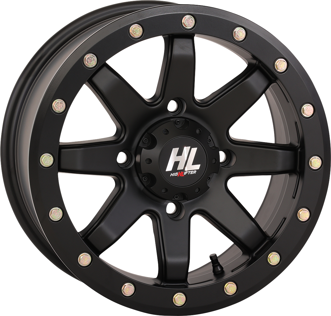 High Lifter HL9 Beadlock Wheel - 14x7 Inches Matte Black for 4/156 Bolt Pattern