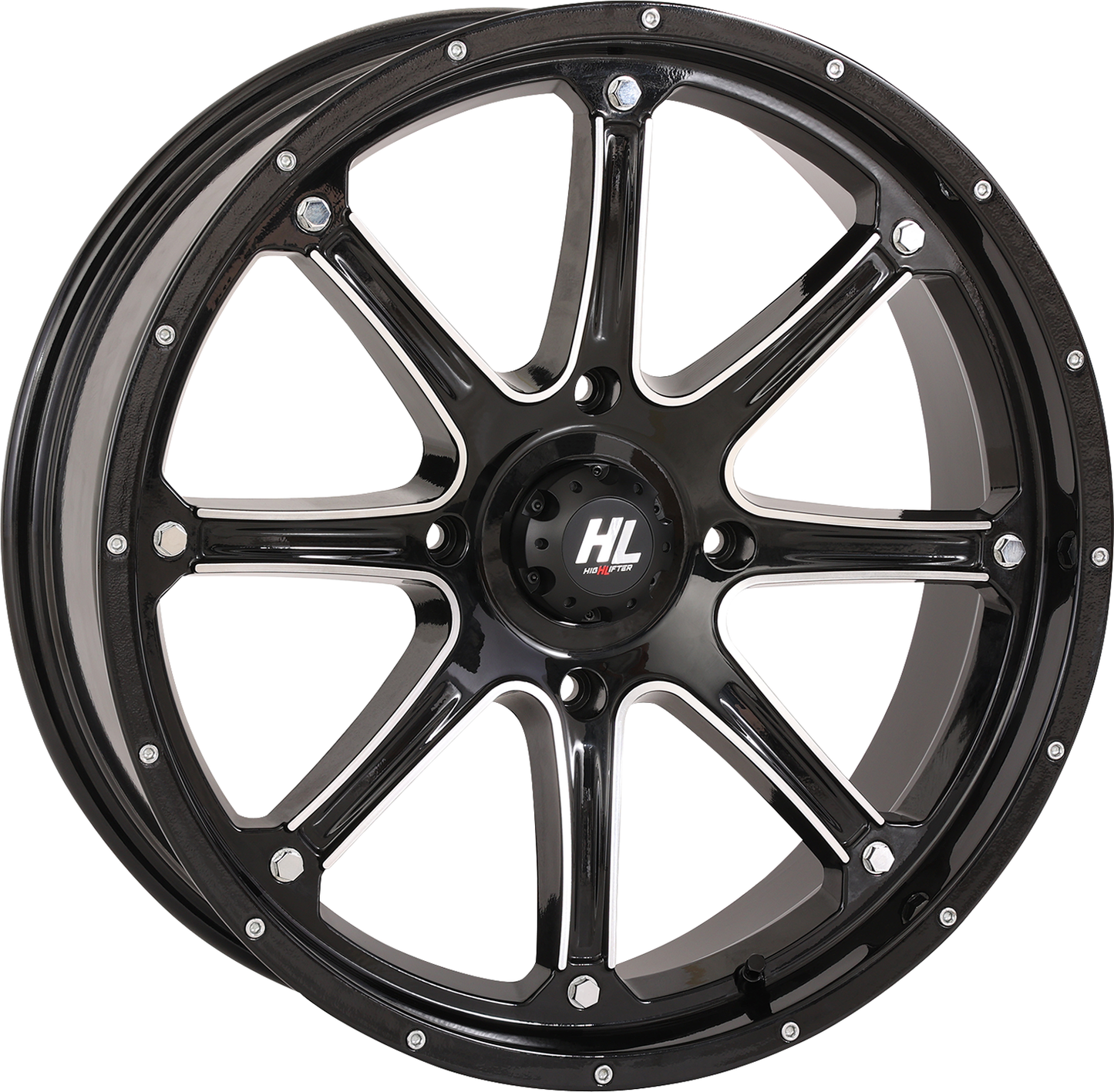 HIGH LIFTER HL4 20x6.5 Gloss Black with Machined Accents Wheel - 4/156 Bolt Pattern
