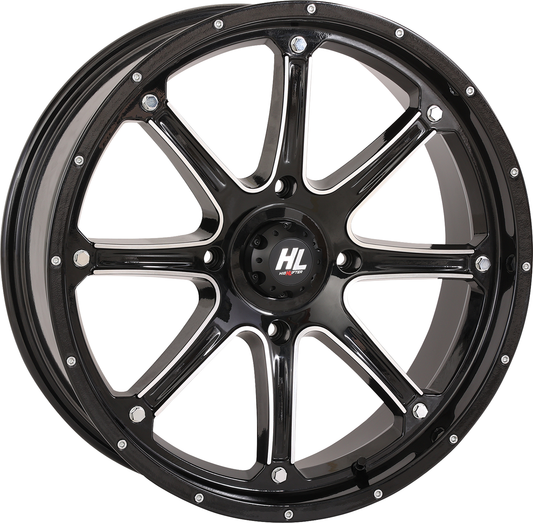 HIGH LIFTER HL4 20x6.5 Gloss Black with Machined Accents Wheel - 4/156 Bolt Pattern