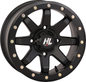 High Lifter HL9 Beadlock Wheel - 15x10 Inch Matte Black for Rear 4/137 Bolt Pattern