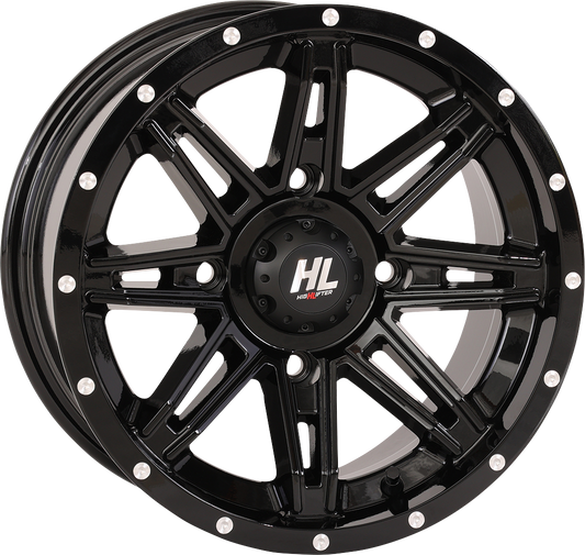 HIGH LIFTER HL22 14x7 Gloss Black Wheel for 4/137 Bolt Pattern