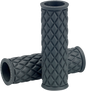 BILTWELL Alumicore Grips - Replacement - Gray 6706-0501
