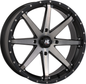 HIGH LIFTER HL10 14x7 Matte Black/Smoke Wheel with Factory Valve Stem, Part Number 14HL10-1637