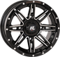 HIGH LIFTER HL22 14x7 Gloss Black with Machined Finish Wheel - 4/137 Bolt Pattern