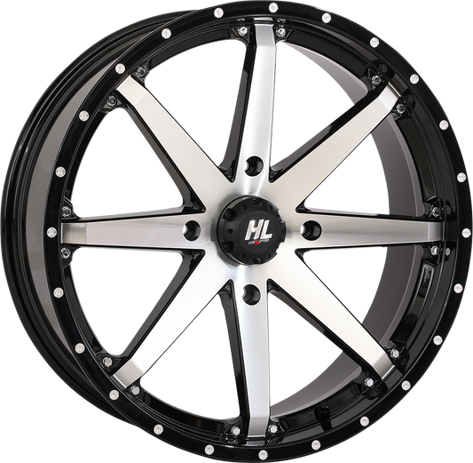 HIGH LIFTER HL10 20x7 Gloss Black Machined Wheel with Factory Valve Stem