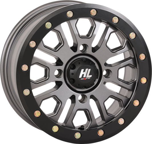 High Lifter HL23 Beadlock Wheel - 14x7 Inch Gun Metal Gray for 4/137 Bolt Pattern