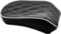 LE PERA Bare Bones Pillion Pad - White Diamond - Black - FLDE/FLHC '18-'23 LYX-007PDMWTP