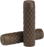 BILTWELL Torker Grips - 1" - Chocolate 6705-0401