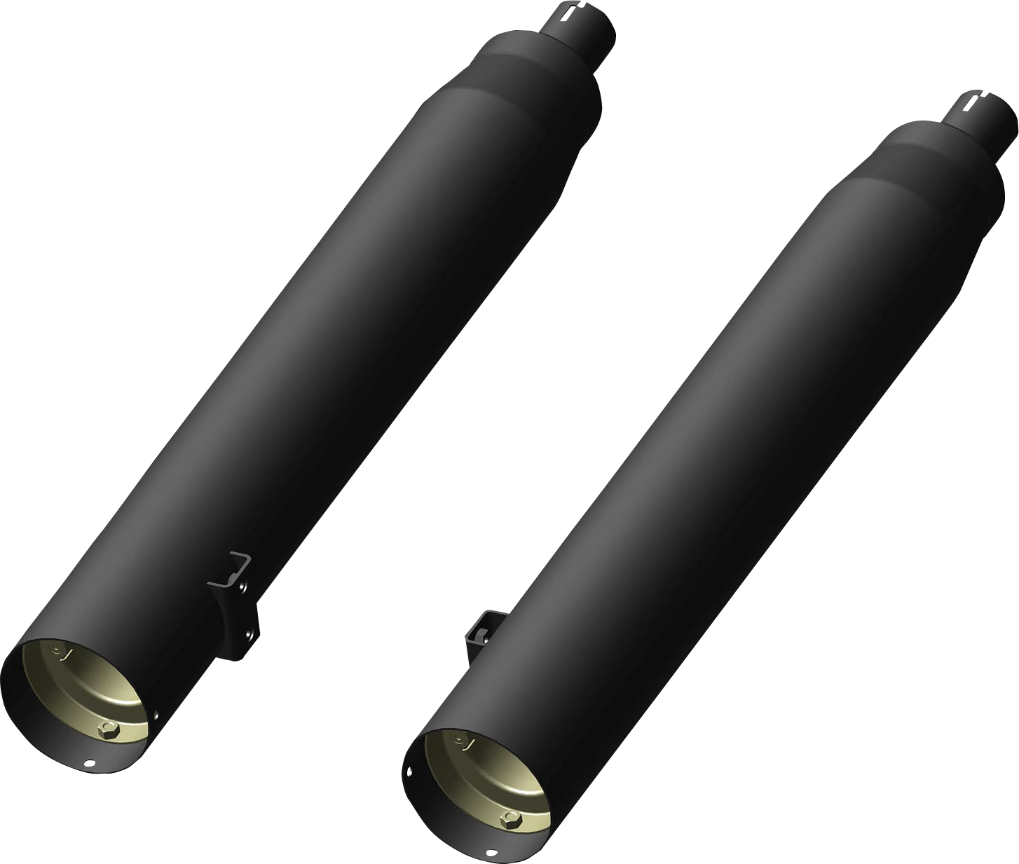 KHROME WERKS 4-1/2" War Hammer Mufflers - Black 202235