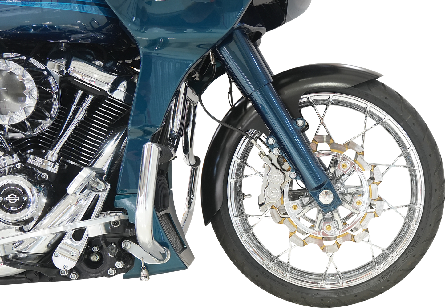 KLOCK WERKS Henry Front Fender - Black - 21" Wheel - HD Touring/Trike KWF-01-0309