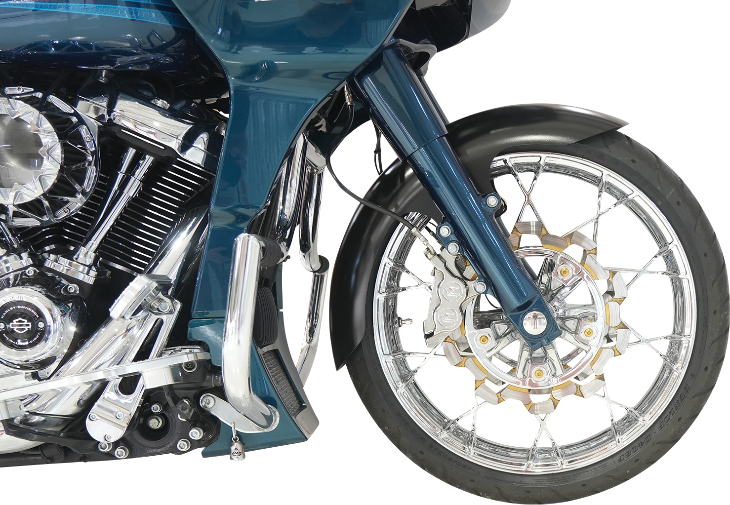 KLOCK WERKS Henry Front Fender - Black - 21" Wheel - HD Touring/Trike KWF-01-0309
