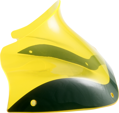 KLOCK WERKS Ice Flare® Windshield - 8" - Yellow Ice - '98-'13 FLTR KWW-01-0624