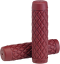 BILTWELL Torker Grips - 7/8" - Oxblood 6705-0378