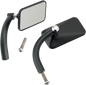 BILTWELL Mirrors - Utility - Side View - Rectangle - Perch - Black - Pair 6502-200-102