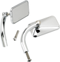 BILTWELL Mirrors - Utility - Side View - Rectangle - Perch - Chrome - Pair 6502-200-502