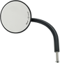BILTWELL Mirror - Utility - Side View - Round - Perch - Black - Each 6503-400-131