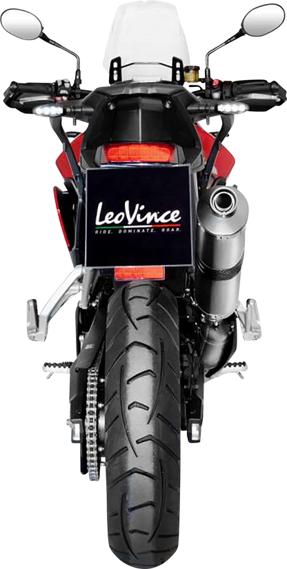 LEOVINCE LV One Evo Slip-On Muffler - Stainless Steel - Tiger 900 14352EU