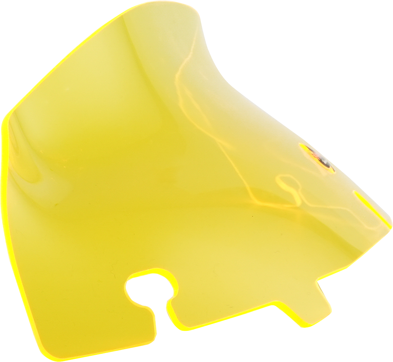 KLOCK WERKS Ice Flare® Windshield - 4" - Yellow Ice - '14-'25 FLHT/FLHX KWW-01-0649