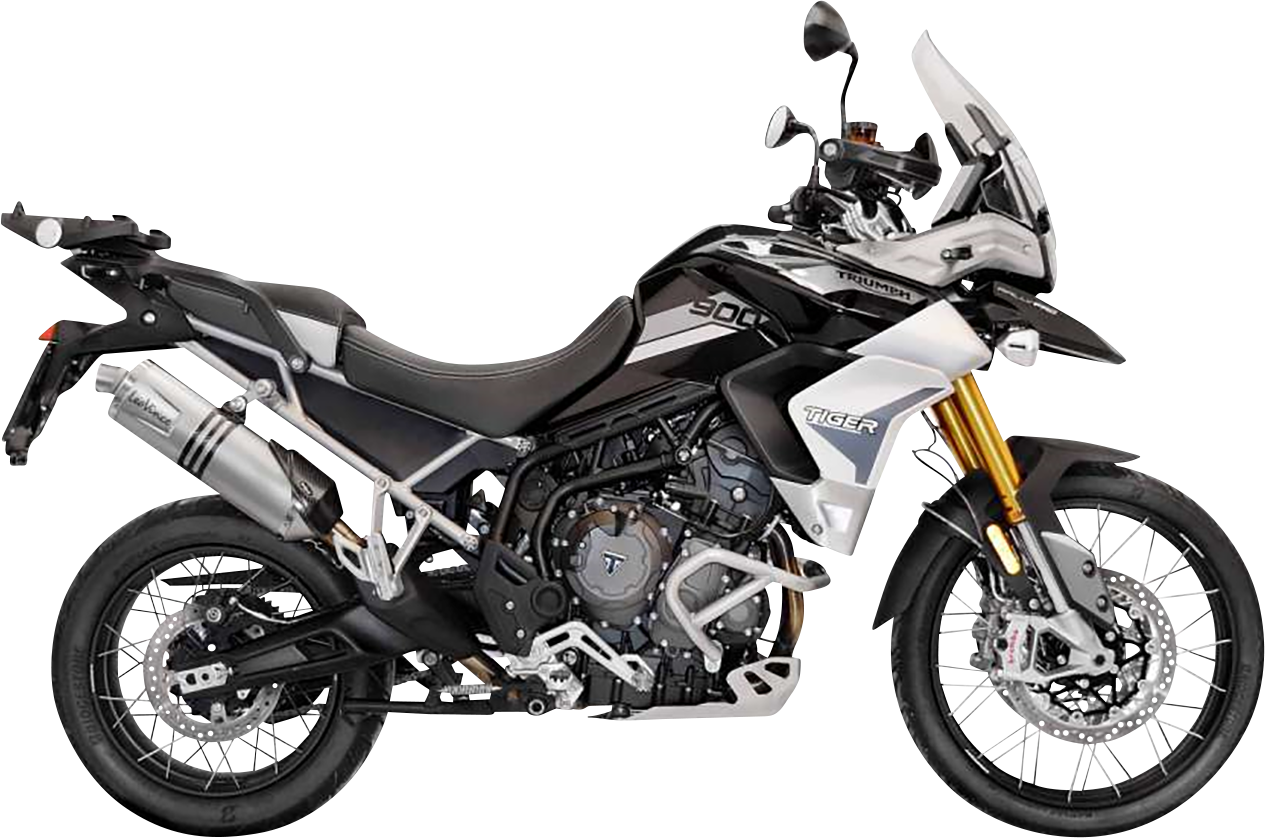 LEOVINCE LV One Evo Slip-On Muffler - Stainless Steel - Tiger 900 14352EU