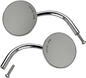BILTWELL Mirrors - Utility - Side View - Round - Perch - Chrome - Pair 6503-400-532