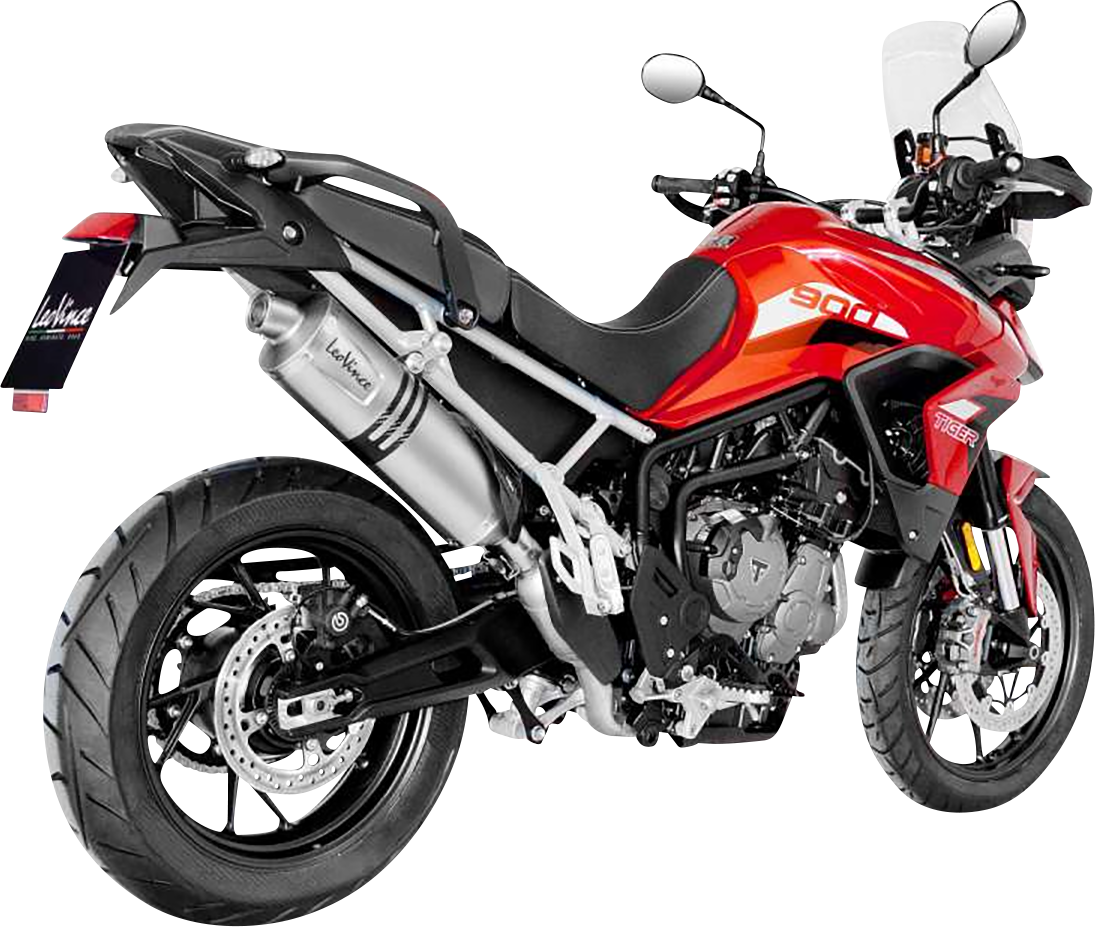 LEOVINCE LV One Evo Slip-On Muffler - Stainless Steel - Tiger 900 14352EU