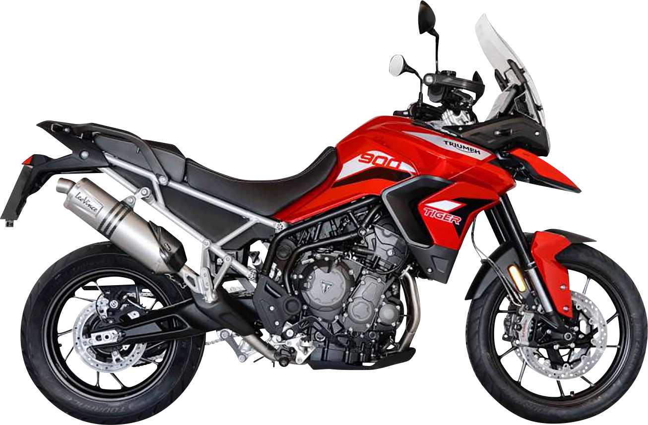 LEOVINCE LV One Evo Slip-On Muffler - Stainless Steel - Tiger 900 14352EU