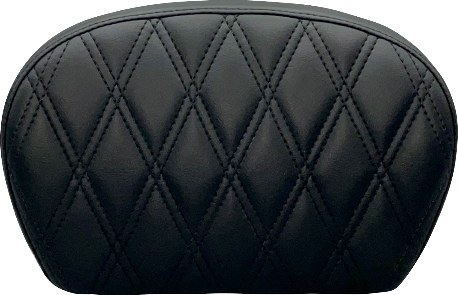 LE PERA Sissy Bar Pad - Large - Vinyl - Single Diamond - Dull Black L-SBP01DM-DULL