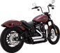 VANCE & HINES Shortshots Staggered Exhaust System - Chrome 17333