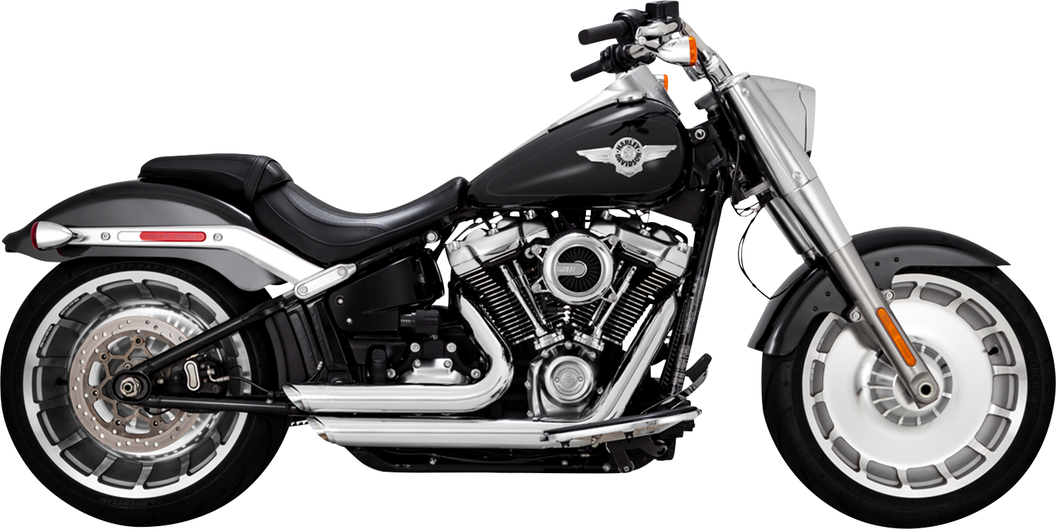 VANCE & HINES Shortshots Staggered Exhaust System - Chrome 17335