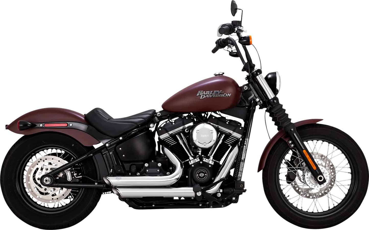VANCE & HINES Shortshots Staggered Exhaust System - Chrome 17333