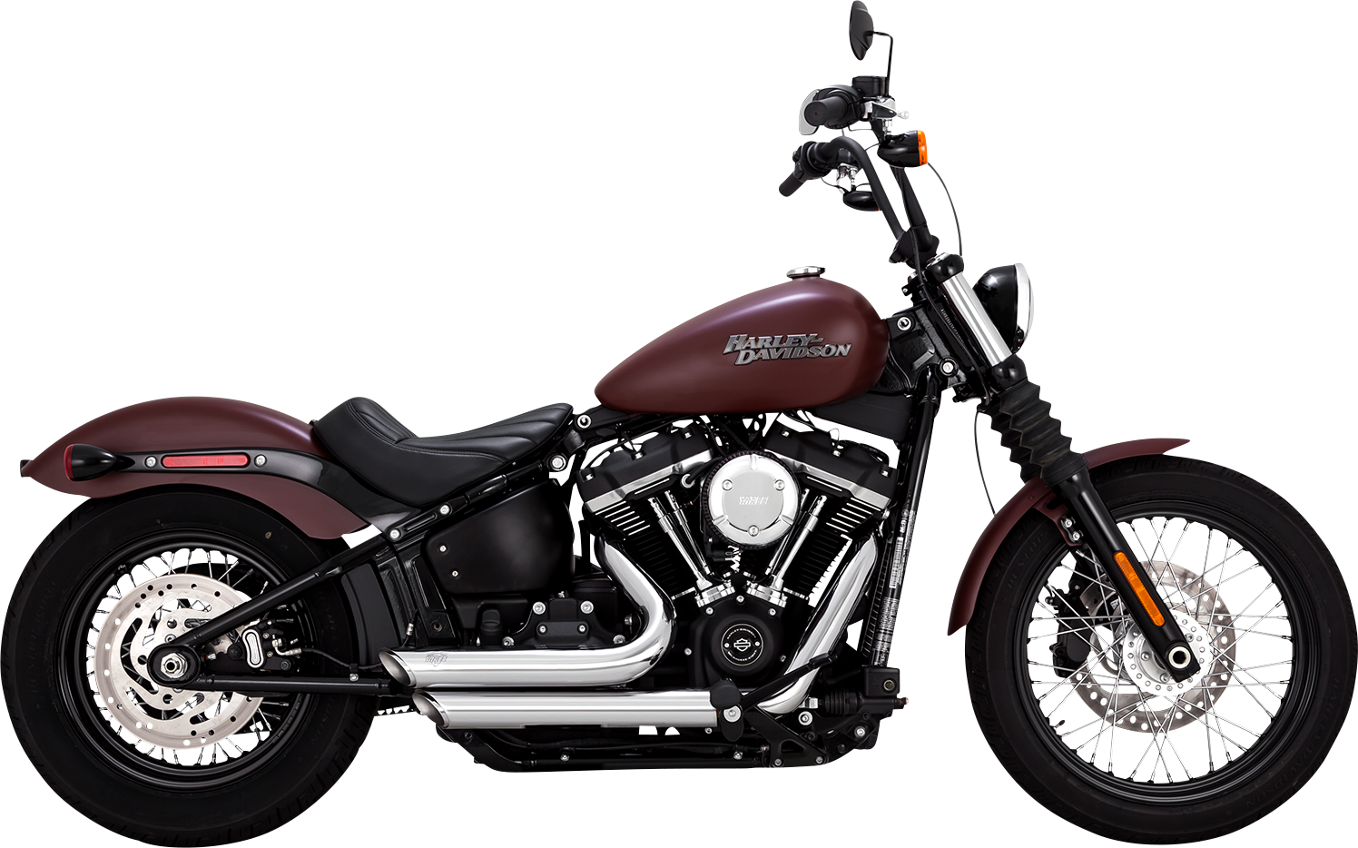 VANCE & HINES Shortshots Staggered Exhaust System - Chrome 17333