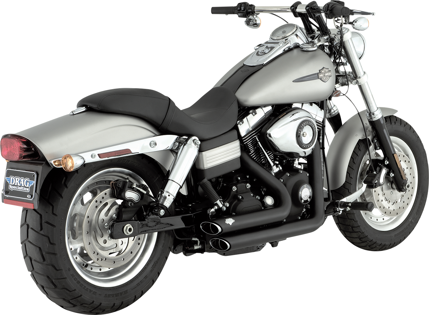 VANCE & HINES Shortshots Staggered Exhaust System - Matte Black 47317