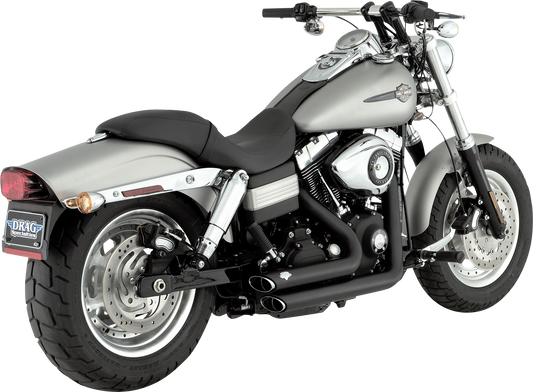 VANCE & HINES Shortshots Staggered Exhaust System - Matte Black 47317