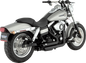 VANCE & HINES Shortshots Staggered Exhaust System - Matte Black 47317
