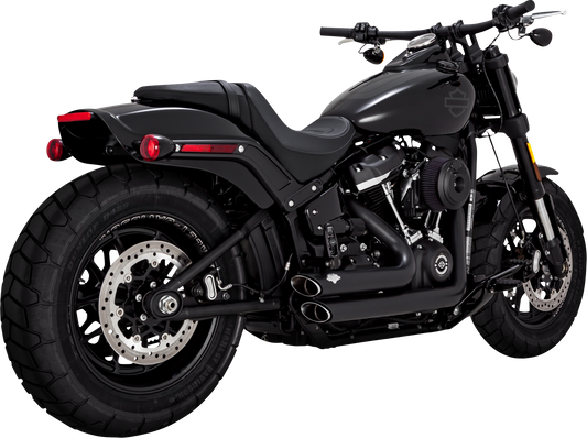 VANCE & HINES Shortshots Staggered Exhaust System - Matte Black 47333