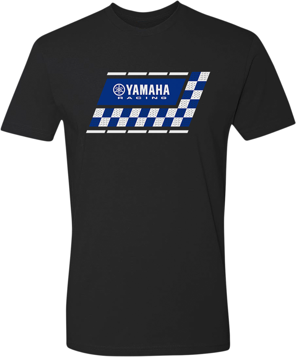Yamaha Apparel Yamaha Racing Check T-Shirt - Black - 2XL, Comfortable Cotton Jersey Tee