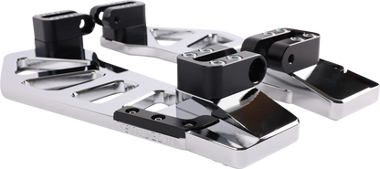 THRASHIN SUPPLY CO. Apex Floorboard Tail Extension with 1/2" Lift Kit - Chrome TSC-2212-3