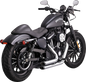 VANCE & HINES Shortshots Staggered Exhaust System - Chrome 17329