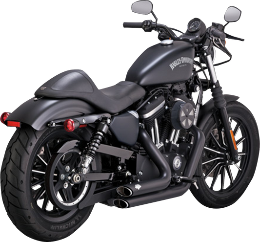 VANCE & HINES Shortshots Staggered Exhaust System - Black 47329