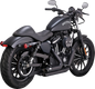 VANCE & HINES Shortshots Staggered Exhaust System - Black 47329