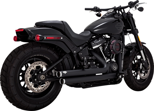 VANCE & HINES Big Shots Staggered Exhaust System - Black 47341