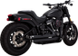 VANCE & HINES Big Shots Staggered Exhaust System - Black 47341