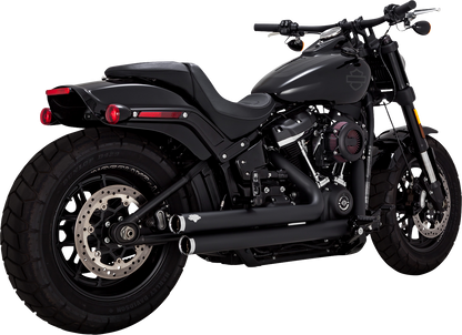 VANCE & HINES Big Shots Staggered Exhaust System - Black 47339
