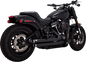VANCE & HINES Big Shots Staggered Exhaust System - Black 47339