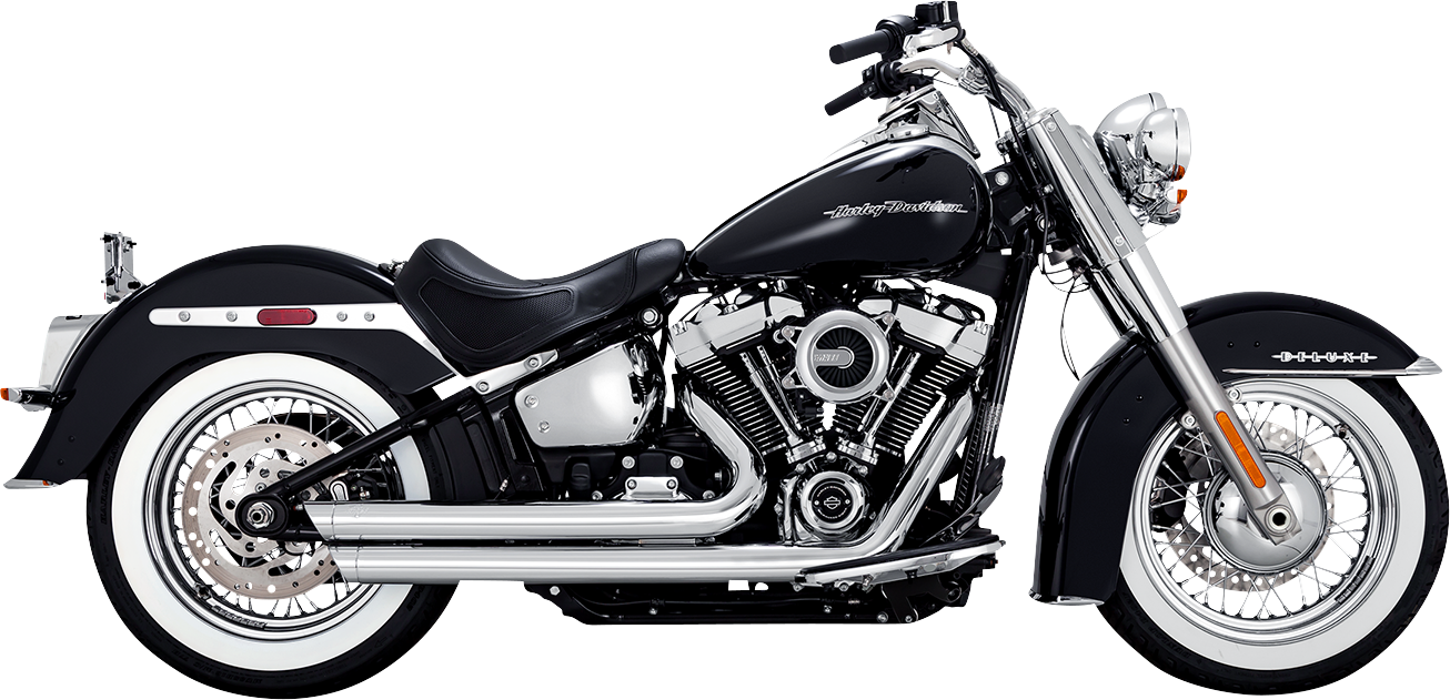 VANCE & HINES Big Shots Staggered Exhaust System - Chrome 17341