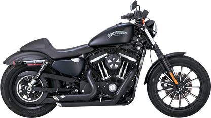 VANCE & HINES Shortshots Staggered Exhaust System - Black 47329